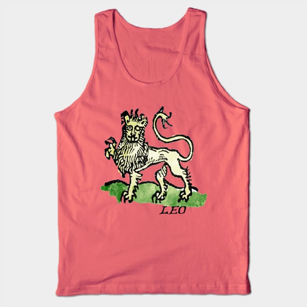 Leo - Medieval Astrology: Tank Top by The Blue Box